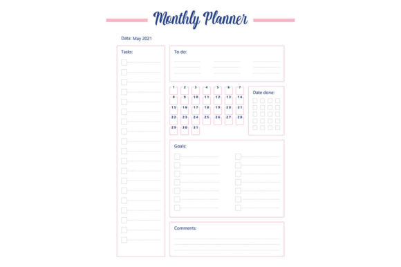 Download Monthly Planner Creative Planner Page - Creative planner Collection