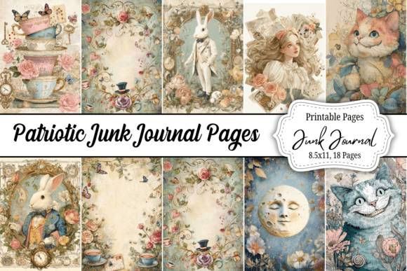 Download Alice in Wonderland Junk Journal - Alice in wonderland Collection