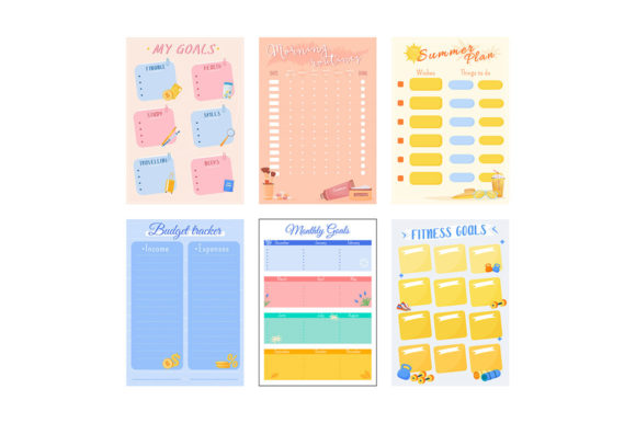 Download My Goals Creative Planner Page Set - Creative planner Collection