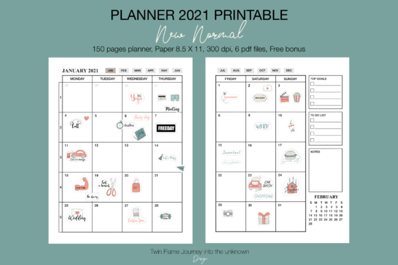 Download Planner 2021 New Normal Printable - Premium Resources