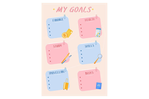 Download My Goals Creative Planner Page Design - Creative planner Collection