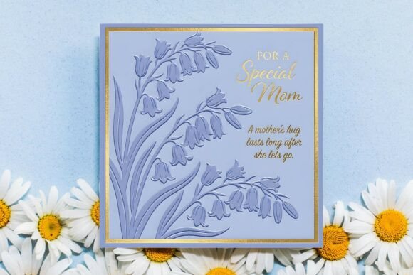 Download Embossed Floral Mothers Day Card PNG - Mothers day Collection