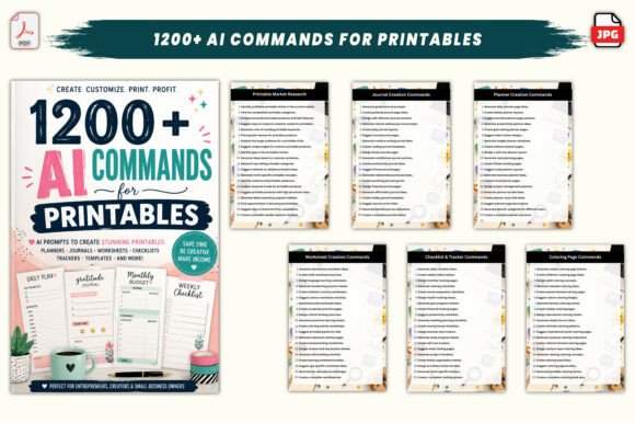 Download 1200+ AI Commands for Printables - Printables Collection