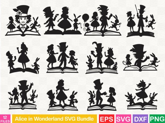Download Alice in Wonderland SVG Bundle - Premium Resources